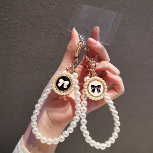 Pearl Phone Lanyard Chain Short Wrist Pendant Exquisite Phone Strap Hanging Chain Bag Pouch
