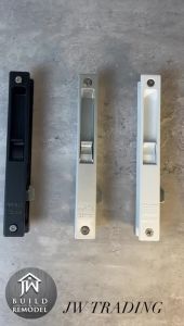 A5 Series (No Key) 25mm Aluminium Sliding Door Lockset (Black /Silver/White) DIY Home Improvement