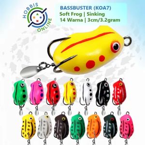 Umpan Gabus Kodok 3cm 3.2g BassBuster Soft Frog Casting Lure (KOA7)