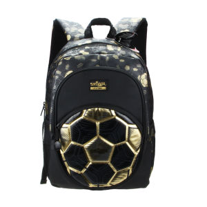 Australia Smiggle Original Children's Schoolbag Boy Backpack: Golden Football Waterproof PU Bags 16 Inches 7-12 Years Old