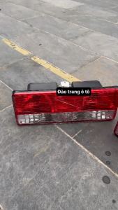 Đèn hậu đông phong 7 tấn đỏ trắng dùng cho xe ben xe thùng dongfeng kích thước 14x38cm