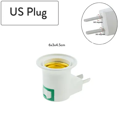 E27 Lamp Base Flexible Bend Mobile Test Light Socket Light Adapter Plug Switch Lamp Holder EU US UK Plug For LED Lamp Base