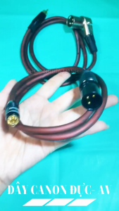 Dây Canon ra AV Hoa sen dài 1M - Dây XLR đực ra Hoa sen - Dây tín hiệu AV ra Canon đực - Dây Canon Đực Cong ra AV - Dây AV Hoa sen ra Đầu Canon Đực cong vuông góc