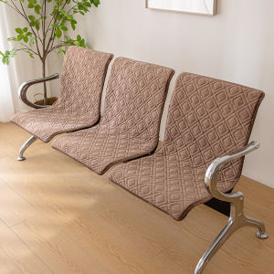 ผ้าคลุมเก้าอี้แถวเดี่ยวผ้าพลัฌเบาะรองนั่งโซฟาเก้าอี้แถวสแตนเลสเบาะรองนั่งสำหรับรอผู้ป่วยเบาะรองนั่งเบาะรองนั่งเก้าอี้เหล็กสาธารณะแบบชิ้นเดียวพนักพิง