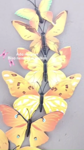 (BISA COD) - STICKER KUPU KUPU 3D WALL STICKER BUTTERFLY - HIASAN STIKER DINDING TEMBOK - WALLPAPER DEKORASI DINDING