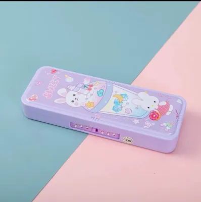 Kotak Tempat Tepak Pensil Tingkat Kode Anak Laki Laki Perempuan Pencil Case Susun 2
