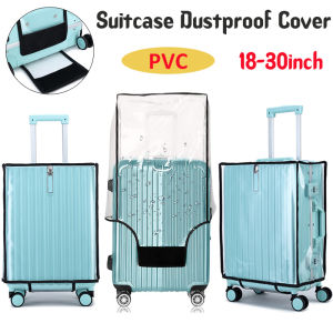 18-30 Inch Transparent PVC Luggage Cover: Waterproof & Dustproof Travel Accessories
