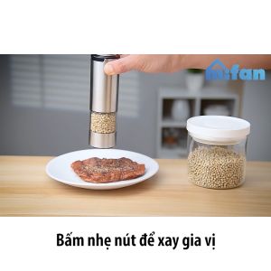 Máy Xay Tiêu Muối Tự Động Mifan Pepper Grinder - Pin Sạc Điện USB-C Điều Chỉnh Cỡ Xay Lưỡi Gốm Thân Vỏ Inox 304