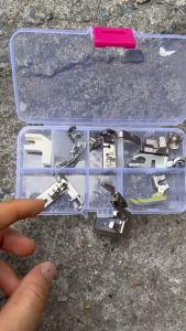 Bộ 10 món dùng cho máy may con bướm cổ điển đầu xanh được sử dụng trong ngành may mặc(giá 1 bộ)