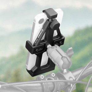 FANAUE Motorcycle Phone Holder Accessories 360° Rotation Adjustable Aluminum Alloy Handlebar Phone Clamp for  Bicycle Mot