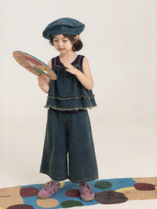 YOEHYAUL | Summer Cool Sleeveless Denim Set For Girls