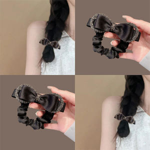 Elegant Black Diamond Butterfly Knot Hair Ties High Ponytail Holder Quality Assured Fashionable Hair Accessories for Women