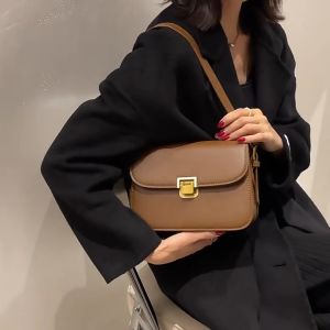 Kstyle Women Elegant Premium PU Leather Retro Fashion Crossbody Bag Shoulder Bag Sling Bag Travel Casual Handbag Beg Wanita Murah Cantik- 9754