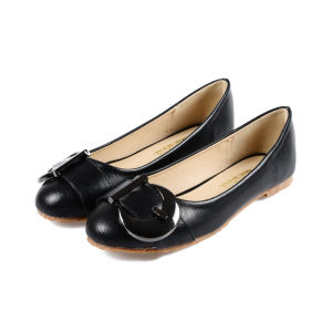 รองเท้าส้นแบนทรงหัวมนสำหรับขับรถ รองเท้าส้นแบนสำหรับผู้หญิงไซส์เล็ก รองเท้าแฟชั่นส้นแบนสำหรับเด็กและเยาวชน สไตล์หวาน