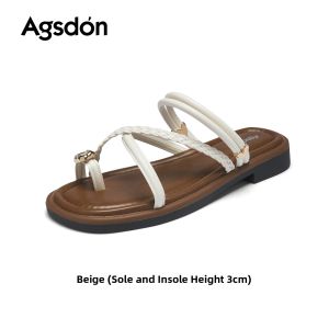 Agsdon | New Summer Flat Toe Ring Sandals