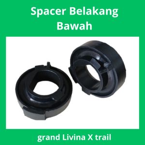 Karet peninggi Per Keong Belakang Bawah Grand Livina X-Trail T31 T32 Juke 1Set(2pcs)