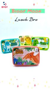 Tempat Makan Sekat BIGGY MOON / Lunch Box Anak Souvenir Ulang Tahun Dinosaurus Dino Dinosaurs DAIMURA STORE