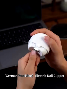 💖Fast Delivery Baby Electric Safety Nail Clipper Rechargeable Nail Trimmer Set with  LED Light