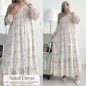 LUNIA ARUNA MAXY DRESS WANITA RAYON MOTIF BUNGA BY MOELA