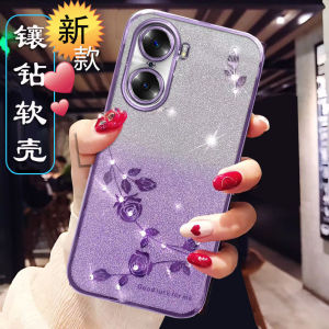 Huawei Honor 60 pro Soft Silicone Protective Case Womens Full Cover Transparent Anti-Fall Luxury Fashion Digital Accessories