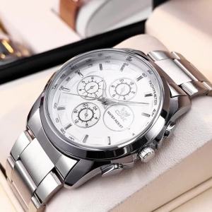 Đồng Hồ Thạch Anh Nam OPK 6032 Đồng Hồ Đeo Tay Dây Thép Không Gỉ Phát Sáng Cổ Điển Hợp Thời Trang Chống Thấm Nước Có Khóa Gấp