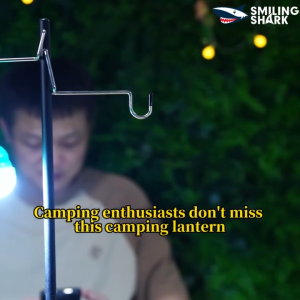 SMILING SHARK LED Camping Light Magnetic Flashlight 5Mode Stepless Dimming Solar Energy Type-c Rechargeable Waterproof Outdoor Camping Lighting LY8328