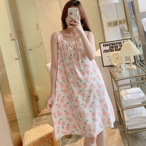 ผ้าฝ้ายผ้าไหมชุดนอนฤดูร้อนสําหรับนักเรียนหลวมสไตล์เกาหลีสดน่ารักเซ็กซี่สั้นความยาวสีบริสุทธิ์น้ําหนักเบาเสื้อผ้าบ้าน