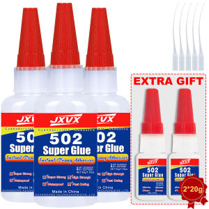 50g Plastic 502 Super Glue Extra Strong Plastic Professional Adhesive Quick Fix for Toy Plastic Items Transparent Cyanoacrylate Glue Fast Drying Odorless Long Lasting Bonding 1-3PCS.