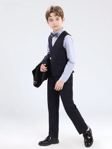 Childrens Business Suit Boy British Handsome Vest Small Suit Costume for Piano Performance Flower Girl Baby Dress for One Year Old
