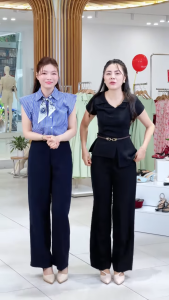 [MUA 2 GIẢM 70K] Quần Ống Suông Nữ 96cm GUMAC Quần Tây Công Sở Lưng Cao Vải Tuyết Mưa Cạp Cao Tôn Dáng LQF0415
