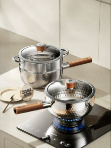 DUMIK | Stainless Steel Coating Free Small Soup Pot