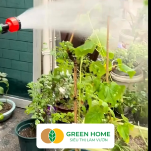 Đầu Vòi Tưới Nước Đa Năng GreenHome D15xR6cm Chế Độ Phun Mưa Phun Sương Làm Vườn Tưới Cây