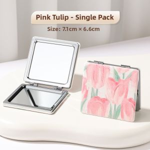 Goodgudi | Compact Folding Double-Sided Round Mirror
