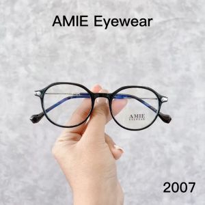 Gọng kính cận tròn AMIE Eyewear mắt kính kim loại nhựa thiết kế thanh mảnh thời trang nam nữ 2007