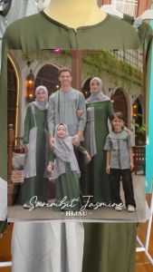 RAUNA Sarimbit Keluarga Jasmine / SR - 09 Hijau / Fashion Muslim