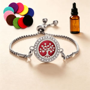 New Aromatherapy Diffuser Anklet Essential Oil Diffuser Anklet Alloy Stainless Steel Perfume Pendant Anklet for Men and Women