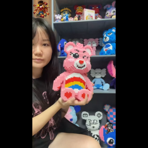 มินิเลโก้ Care Bear Secret Bear/Happy Bear/Sharing Bear/Grumpy Bear รูปทรงหมีน่ารัก