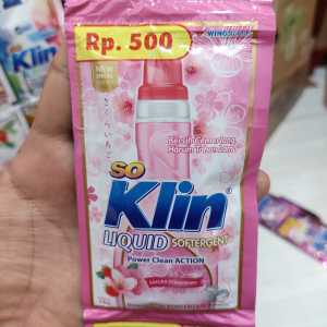 SOKLIN CAIR LIQUID 500 1 Renceng isi 12 Sachet
