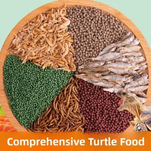 MONLEYTA | Nutritious Turtle Food For Grass Turtles Brazilian Turtles Small Turtles Universal Fish Dried Shrimp Dried Breadworms