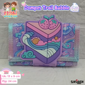 Dompet Lipat Anak Motif Bubble Cake / Wallet Girl Bubble Cake / Dompet Lipat Flip Anak Perempuan Anak