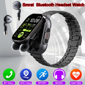 New 2-in-1 TWS Smartwatch & Wireless Earbuds - Bluetooth Calling Smart Watch with Built-in Headphones NFC 24/7 HR/Blood Oxygen/Sleep IP68 Waterproof 100+ Sports Modes for Men & Women