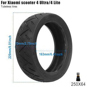 1/2pcs Electric Scooter 10 Inch 250x64 Tubeless Tire for Xiaomi 4 Ultra 4 Lite City Road 250*64 Anti Puncture Replacement Tyre