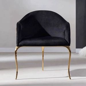 Luxurious Italian Style Three-Legged Dining Chair Pure Copper Eagle Eye Designer Villa Mansion Hall High-End Modern Leisure Chair