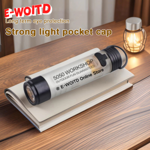 Pocket Mini Flashlight Outdoor Key Clip Cap Ambient Led Long Endurance Disaster Emergency 5050 Small Light