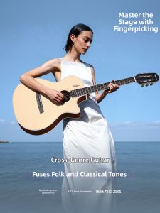 Beginner Friendly Hybrid Acoustic Classical Guitar Single Board
