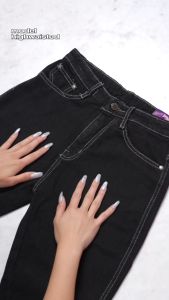 JINISO - HW Boyfriend Jeans Vintage Black 025 SLAYING BABE