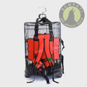 SEMPATI Tas Sangkar Burung Multifungsi Grade B Tas Gendong Kandang Kotak Bulat Tas Ransel Gendongan Sangkar Burung Murai Kacer Lovebird