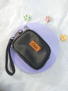 DAVINA BY CHIA Dompet koin 2Resleting Motif NY Polos chocoly anti air