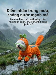 hipidog | Waterproof Four Legs Pet Raincoat for Small Dogs