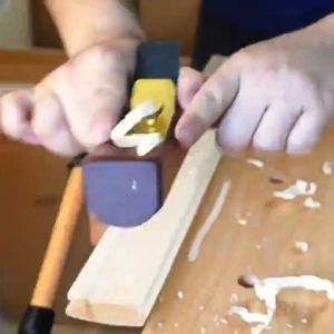 NiuGui 166mm Inner Groove Redwood Planer 牛规中式红木内圆槽刨